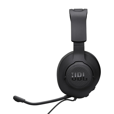 Side view of Wired Over Ear Gaming Headset With Detachable Microphone Mute Option And Fabric Covered Memory Foam Ear Cushions For All Platforms