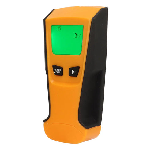 Aramox Wall Scanner Stud Finder, PC ABS Cordless Stud Detector with LCD Green Backlit Screen for Metal Wood detection.