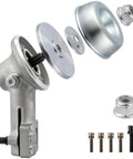 Exploded view of All In One Trimmer Gear Head Kit For Stihl String Trimmers Dope Gearbox Assembly With Thrust Plate and accessories.