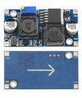 XL6009 DC-DC Buck Boost Power Module Bundle For Solar Panels, 4A 400KHz Adjustable Regulator, front and back view