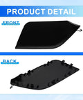 Front Bumper Tow Hook Cover For Nissan Rogue 2017 2018 2019 2020 CVT AWD FWD Hybrid Replaces 622A0-6FV0A 622A0-6FL0H front and back view