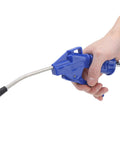 Heavy Duty Air Dust Blower Pump For Machines And Auto Detailing Built Tough ABS Handle in hand with metal nozzle.