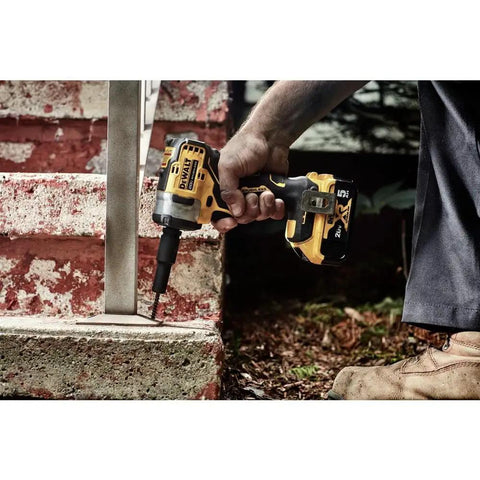 20V Max Cordless Impact Wrench With 3/8 Inch Drive, Hog Ring Anvil, Tool Only, Powers Through Fasteners With 250 Ft-Lbs Tightening And 400 Ft-Lbs Breakaway, Bright LED Ring For Dark Jobs used on metal railing outdoors