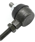 Go-To Upgrade Go-Kart Steering Ball Joint Replacement For KT196 196cc 6.5HP Go-Kart Right Hand Thread Stud M8-1.25-17 And Left Hand Fixed Stud M8-1.25-23 68mm Length By 46mm Height Durable Steering Linkage Joint, black metal part