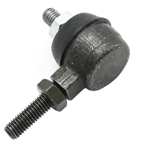 Go-To Upgrade Go-Kart Steering Ball Joint Replacement For KT196 196cc 6.5HP Go-Kart Right Hand Thread Stud M8-1.25-17 And Left Hand Fixed Stud M8-1.25-23 68mm Length By 46mm Height Durable Steering Linkage Joint, black metal part