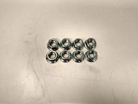8 zinc nuts for Beefy Four U Bolts Kit With Nuts And Tie Plates For 1 3/4 Inch Round Axle, Four and a Quarter Inch Long, 2000 Pound Trailer Axle Ready, 3/8 Inch 16 UNC Threads, Includes Four U Bolts.