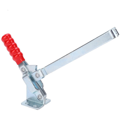 Vertical Toggle Clamp With Lengthened Operating Arm For Hard To Reach Clamping In Special Setups Quick Fixture And Workholding Tool