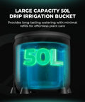Auto Drip Irrigation Kit Large Capacity 50L Bucket, Plant Care
