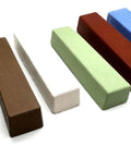 Knockout Six Piece Metal Polish Compound Kit 24 Oz Heavy Duty Buffing Paste Bars in assorted colors for detailing.