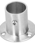 Stainless Steel Rod Flange Holder And Closet Rod Bracket With Thickened Flange For Bed Wardrobe And Desk Installations Screw Adjustment 25mm