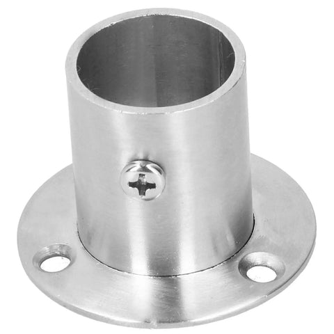 Stainless Steel Rod Flange Holder And Closet Rod Bracket With Thickened Flange For Bed Wardrobe And Desk Installations Screw Adjustment 25mm