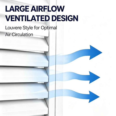 Pro Grade Aluminum Alloy Drywall Access Panel Featuring Slick Heat Dissipation Ventilation Mesh with large airflow louvers.