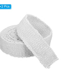 PATIKIL white ceramic-fiber flat stove gasket rope, two pieces, high-temperature seal