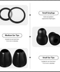 24 Pack Stethoscope Spare Parts Kit With Replacement Diaphragms And Ear Tips, Black Stethoscope Accessories, includes ear tips