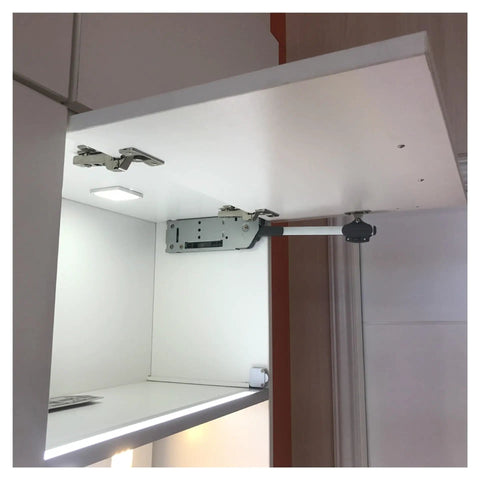 Soft Close Hydraulic Buffer Cabinet Door Support Rod With Gas Spring Lift For Overhead And Wall Cabinets No Slam Descent