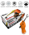 Orange Nitrile Work Gloves Diamond Grip Eight Mil Thick Case Of Nine Hundred Extra Large Powder Free Latex Free Build Forged Solid For Mechanics Keeping Grease Off Their Hands While Crushing The Daily Grind On Automotive Jobs.