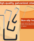 18 Piece Heavy Duty Rafter Hanger Hook Set S Shaped Galvanized Steel No Screws Required For Easy Garage Organization