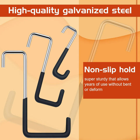18 Piece Heavy Duty Rafter Hanger Hook Set S Shaped Galvanized Steel No Screws Required For Easy Garage Organization