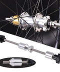Pro Grade Bike Wheel Truing Stand With Thru Axle Adapters Aluminum Hub Repair Tool For 12mm 15mm And 20mm Front Through Axles