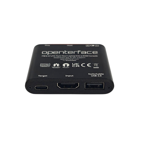 Slick Portable Kvm Console Adapter For Straight Plug And Play Laptop Server Management And Headless Bios Troubleshooting Via Hdmi Video And Usb Controls Rock Solid Build Quality For Boss Performance showing ports and labels