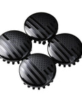 Chevrolet Blackout USA Flag Wheel Center Cap Set, 83mm Outer Diameter, 73mm Inner, 4 Pack, Fits Most 18 to 22 Inch Rims