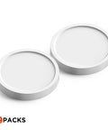 Two Pack 15W Flush Mount LED Ceiling Light 1500 Lumens Daylight 5000K Low Profile Ceiling Fixture 6.7 Inch Round