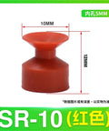 Heavy Duty 7 Pc Manipulator Accessories Industrial Pneumatic Vacuum Sucker Vaph-15-20-30-40C single suction cup in rose red, 10mm wide.
