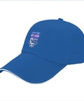 Women's Breathable Sports Hat Blue Cap With Front Artwork, Lightweight Soft Comfort Fit For Running, Hiking, And Everyday Wear