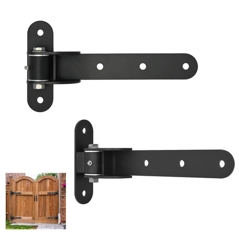 2 Pack Heavy Duty Gate Hinges 180 Degree Swing With Ball Bearings Built From Carbon Steel For Outdoor Gates Fences Barn Doors