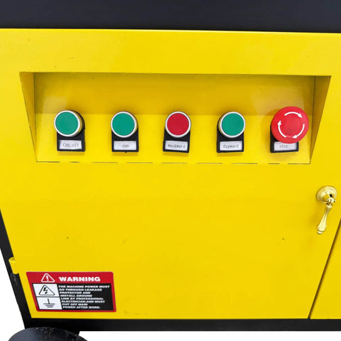 Control panel of Heavy Duty 220V Rebar Straightening And Cutting Machine For Construction Sites 6mm To 14mm Bars 7500W