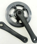152mm Square Taper Bike Crankset With 32T Chainring, Aluminum Alloy, Square Hole Bottom Bracket visible from top view