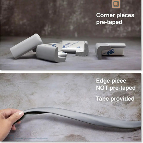 Slimfit Baby Proof Edge Protectors And Corner Guards Hit Different For Nursery Safety Using Soft Nbr Rubber Foam. Pre-taped corner and edge pieces.