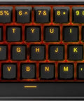 Compact Sixty Percent Wireless Mechanical Gaming Keyboard with vivid RGB illumination and premium PBT keycaps.