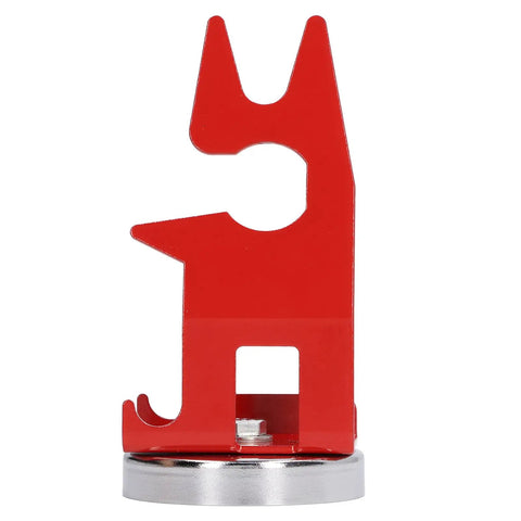 Heavy Duty Welding Holder With Strong Magnetic Base For TIG And MIG Guns, red iron stand with stable base for welding tools.