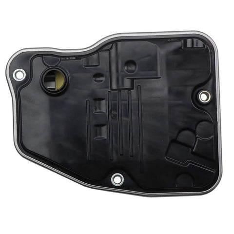 Automatic Transmission Filter Kit With OE Form And Fit, Includes O-Rings And Gaskets For A Smooth Install, Premium Rubber Pan Gasket Included When Applicable, Don’t Forget The Right ATF For Your Transmission shown in black plastic.