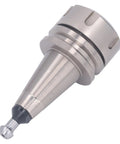 Hot Shop Ready CNC Lathe Collet Chuck Holder With Mega Precision And Super Tight Runout For High Speed 30k RPM machining jobs, silver steel material.