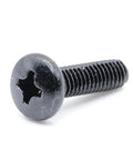 Top Shelf Replacement TV Stand Screws Compatible With Samsung 6003-001334 Metric Self Tapping Black machine screw, side view.