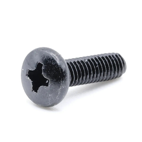 Top Shelf Replacement TV Stand Screws Compatible With Samsung 6003-001334 Metric Self Tapping Black machine screw, side view.