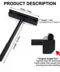 Rugged Heavy Duty Garage Door Vertical Track Repair Tool Set For 3-Inch Roller Track Systems Anvil Tool dimensions