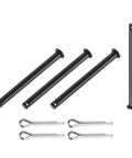 4 Pack M6x70mm Single Hole Clevis Pins Black Workhorse Fastening Pins For Quick Easy Use In Agriculture Construction Aviation And More Multipurpose Clevis Pins For Mechanical Linkages Hinges Rigging And Furniture Assembly, with split pins