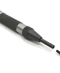 Heavy Duty Automatic Center Punch With Replaceable Hardened Steel Tip and black knurled handle for precision marking tools.