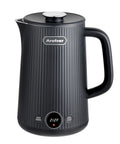 1.7L Large Electric Kettle With Temperature Control, 7 cup capacity, 1200W fast boil, keep warm, easy pour, black finish