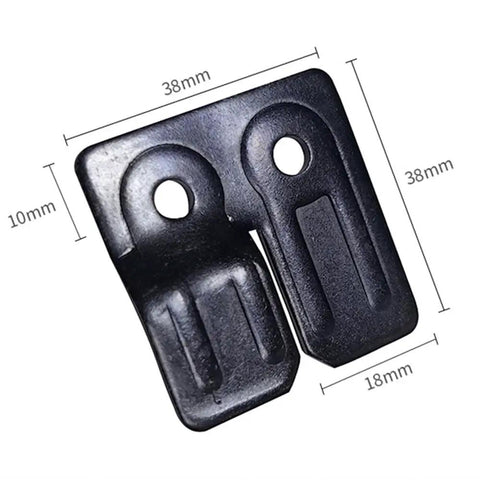 Heavy Duty Thickened Horizontal Table Leaf Connectors With Rustproof Flat Head Screws For Hella Tough Wooden Furniture Repairs And Weather Resistant Installations, 38x38x18 mm.