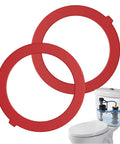 Red Canister Flush Valve Seal Kit For Toilet Tank, Silicone Replacement Gasket, 2 Pack, Fits K-GP1059291 And K-4436