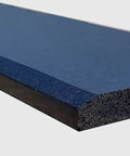 Absolute Black Granite Threshold Saddle Beveled 30 Inch By 4 Inch Interior Floor Transition Stone with visible beveled edge