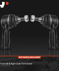 Front Outer Tie Rod End For Ford Focus 2000 2005 2006 Built Through December 4 2005 Replacement To Eliminate Uneven Tire Wear And Improve Steering Stability Left And Right, 2-piece kit