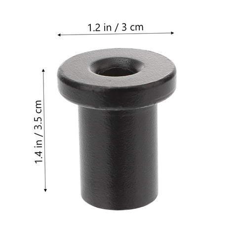 Five Pack Barn Door Spacers Sliding Doors Track Connectors for Garage and Basement Hardware Replacement shown in black steel