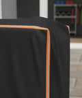 Custom Fit Waterproof Cover For SuperHandy Tugger Mobility Scooter GUO133-FBA showing durable black fabric with orange trim.