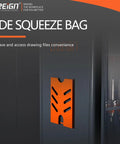 Side squeeze bag on CNC Tool Holder Cabinet With Drawer And Storage Organizer Rack For Garage BT CAT40 120CAP Pro Grade.