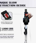 Beefy Heavy Duty Self Retracting Ratchet Straps 1In By 13Ft, 1800 Lb Break Strength Auto Slow Retraction Tie Downs mechanism